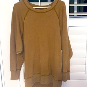 Mustard Yellow Oversized Sweatshirt from Aerie